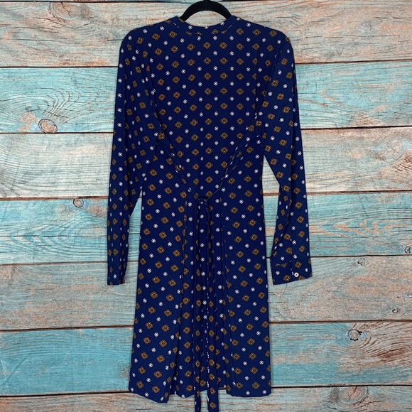 Mudpie Navy Patterned Shirt Dress Size Large - Picture 6 of 8